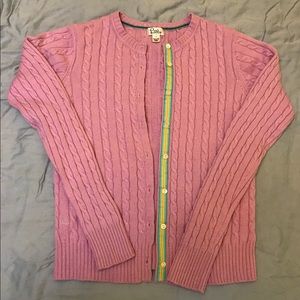 Lilly Pulitzer Lavender Cashmere Cardigan L EEUC